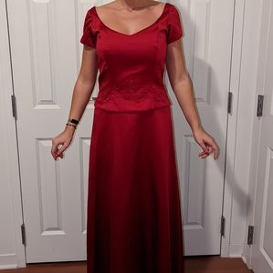 BRAND NEW Red Satin Dress Jordan Limited size 11